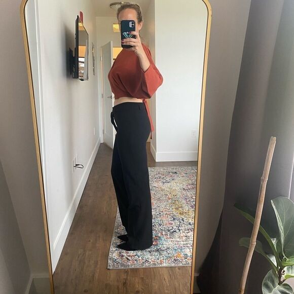 BA & SH “Batik Noir Lady Pants” Wide Leg Belted Trousers - Picture 3 of 10